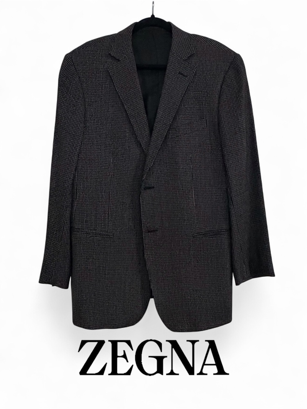 $1,500 Zegna Men's Charcoal Sport Coat Blazer like new 42R